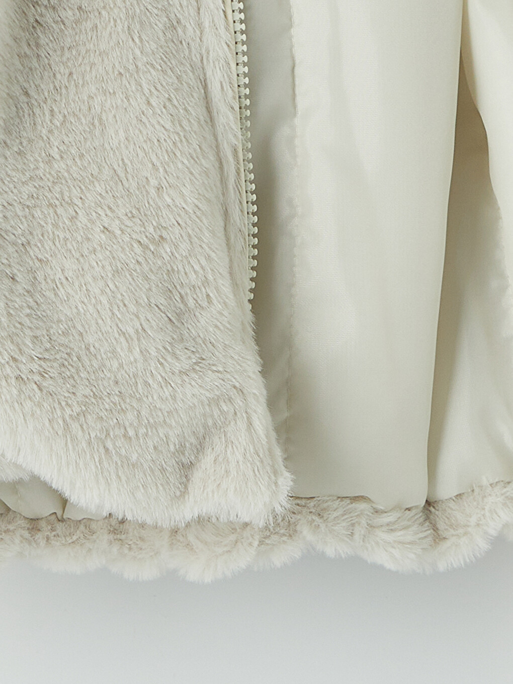 Hooded Girls' Plush Coat-1