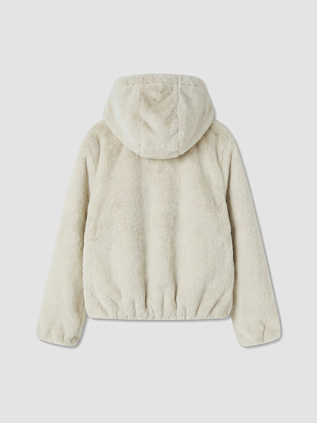 Hooded Girls' Plush Coat-2