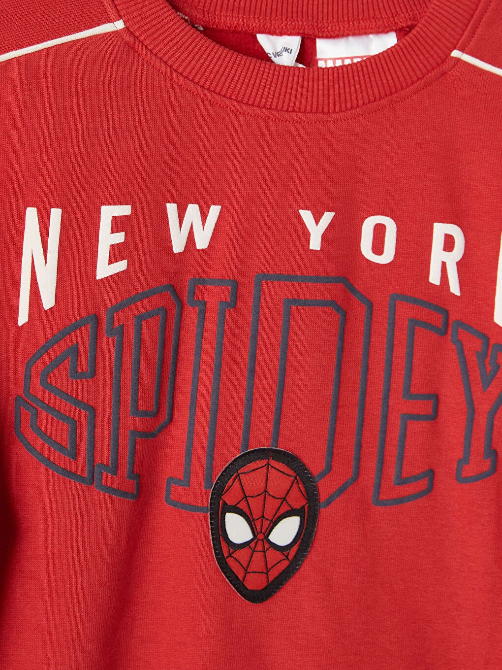 Kırmızı Spider-man Nakışlı Erkek Çocuk Sweatshirt-2