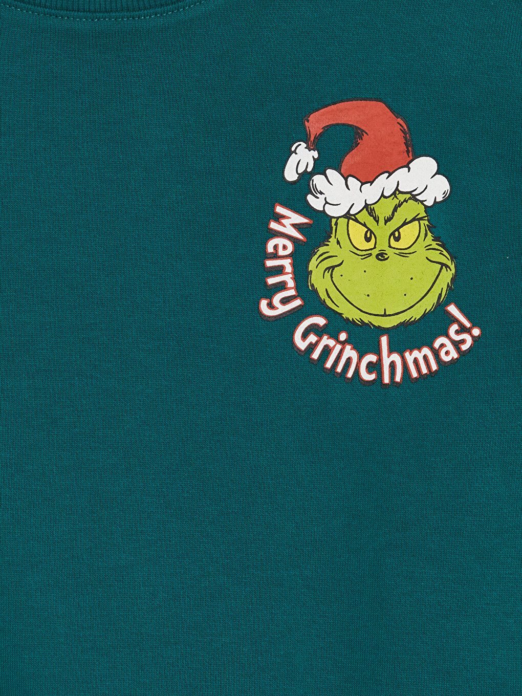Grinch Printed Boys' Thick Sweatshirt-1