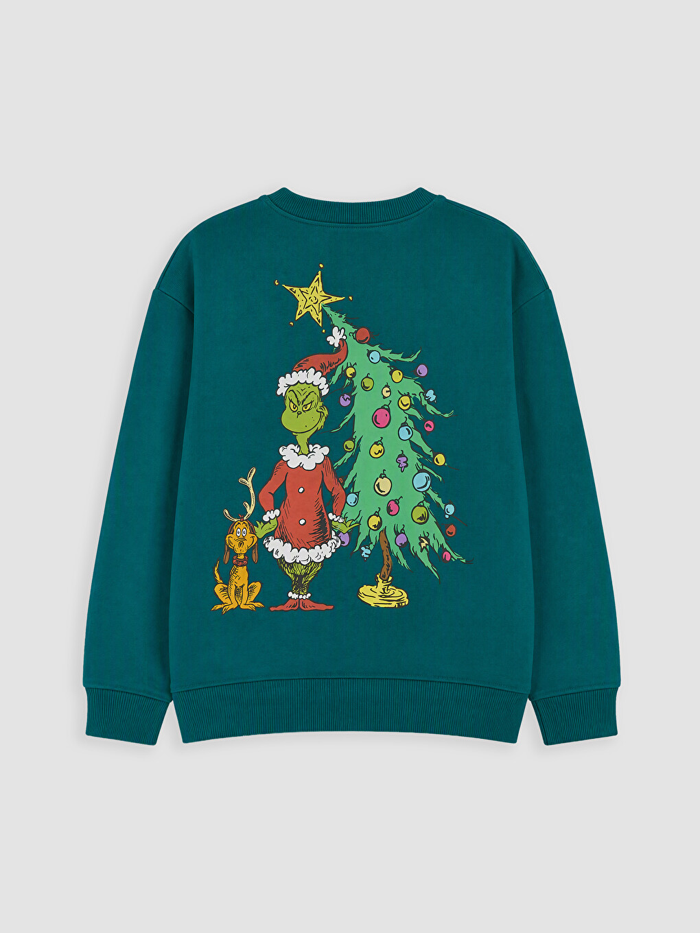 Grinch Printed Boys' Thick Sweatshirt-2