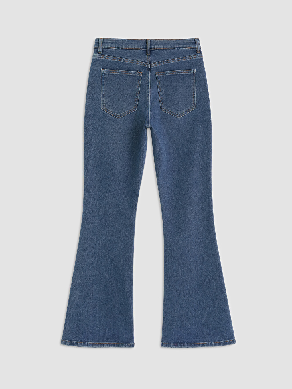 İndigo Flare Kadın Jean Pantolon-5