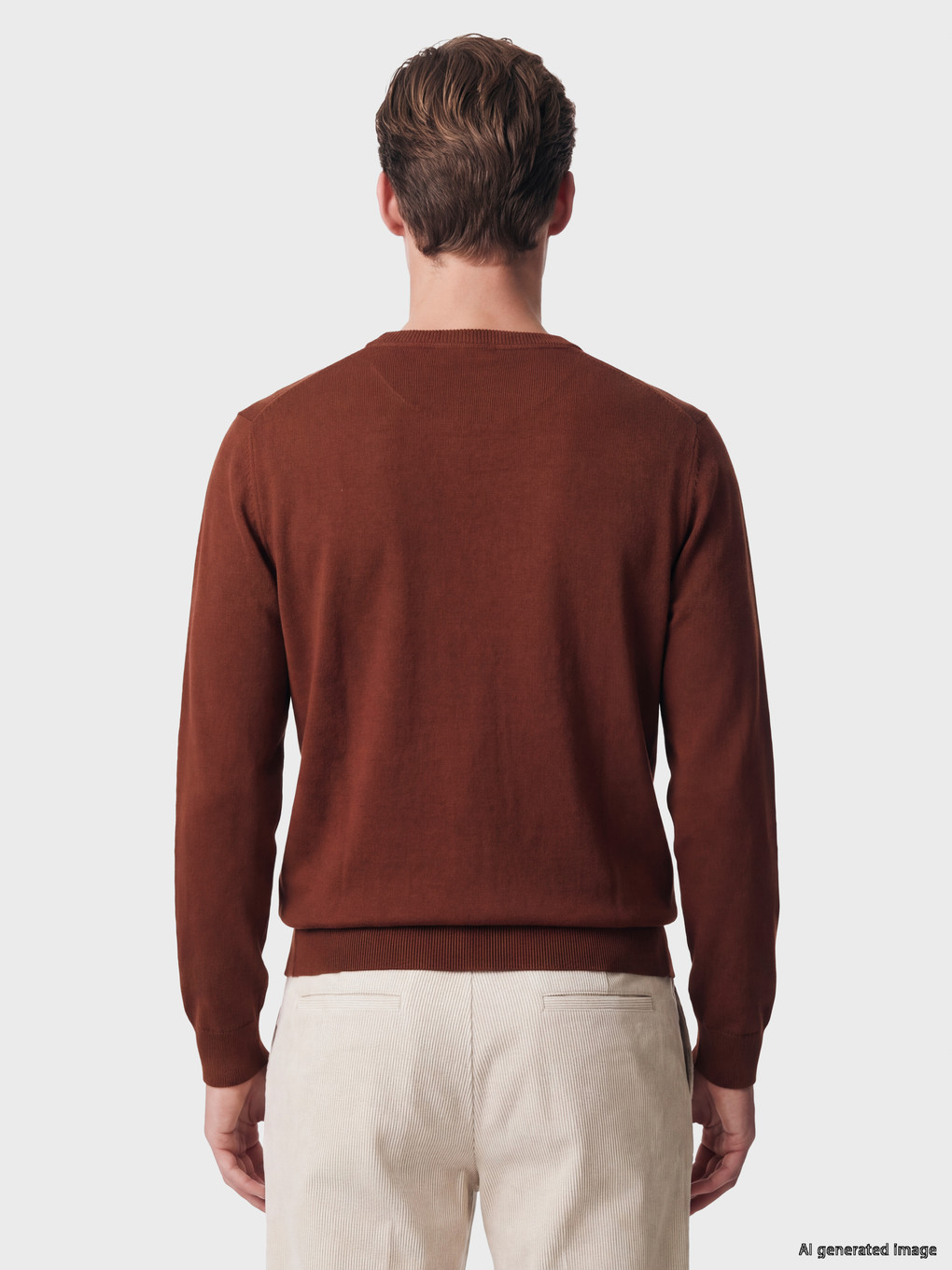 Crew Neck Men's Knitwear Sweater-3