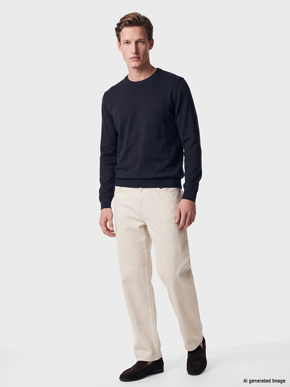 Crew Neck Men's Knitwear Sweater-1