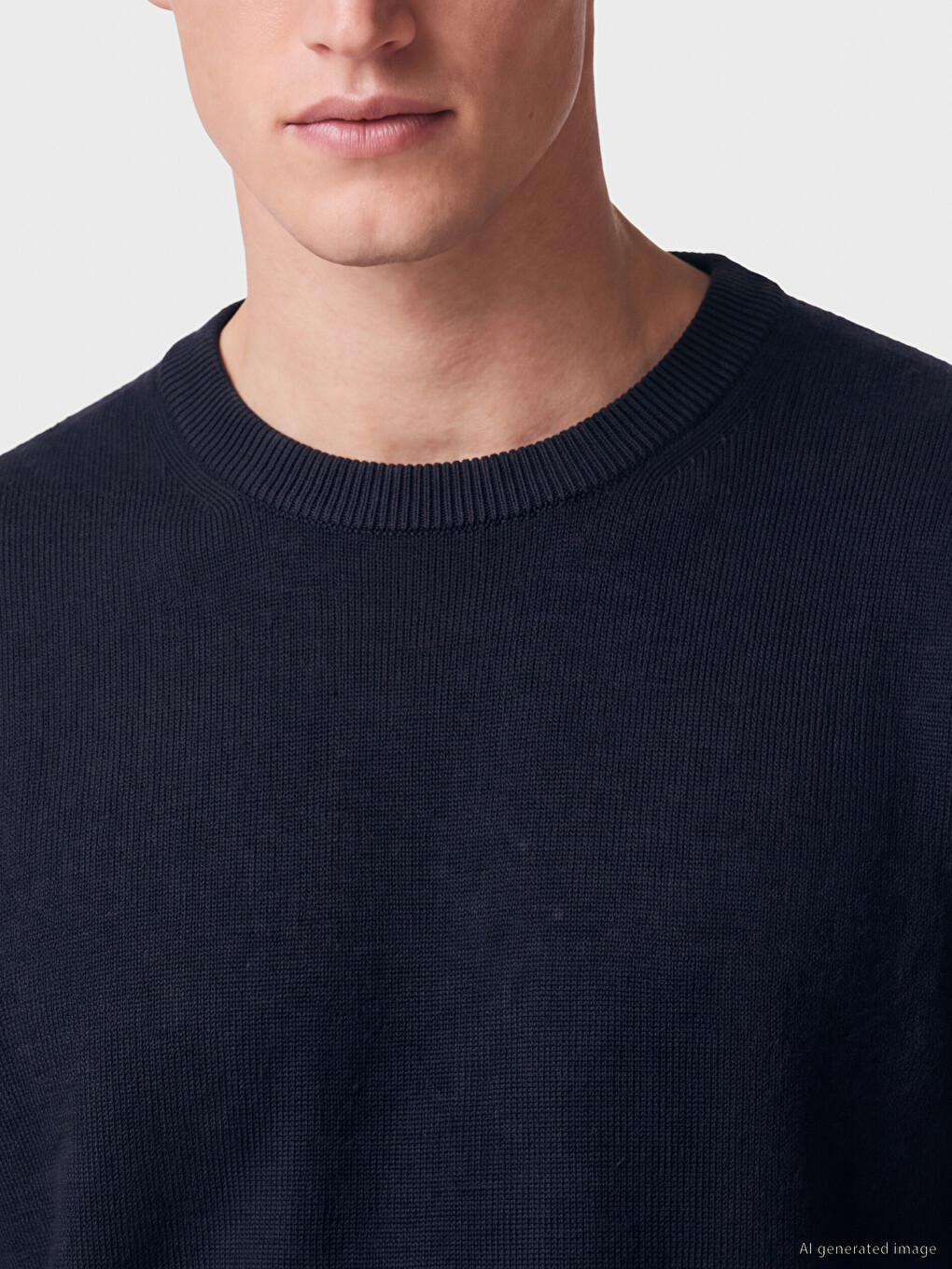 Crew Neck Men's Knitwear Sweater-3