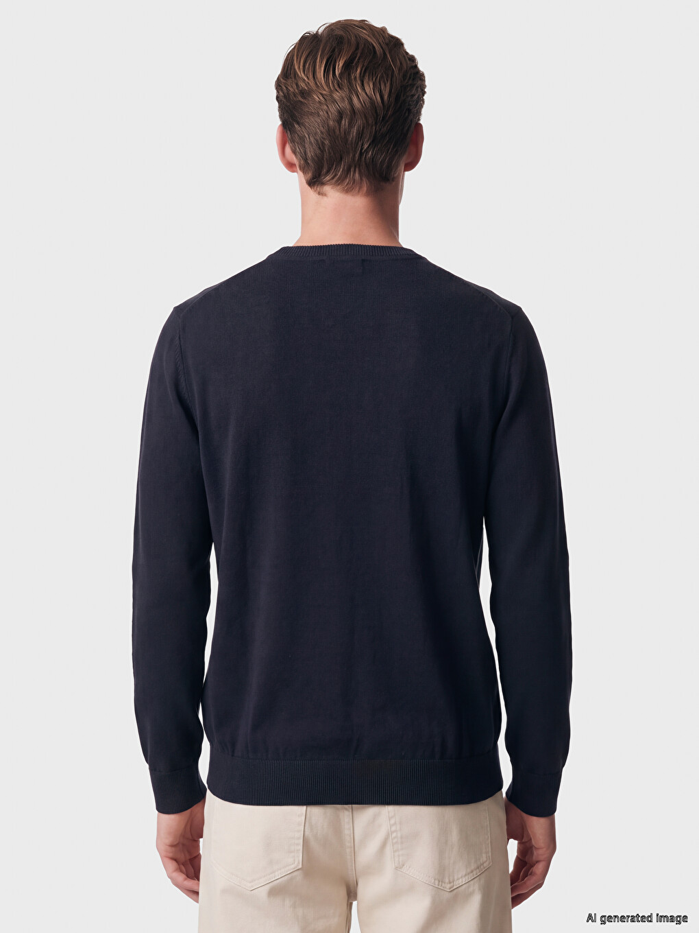 Crew Neck Men's Knitwear Sweater-4