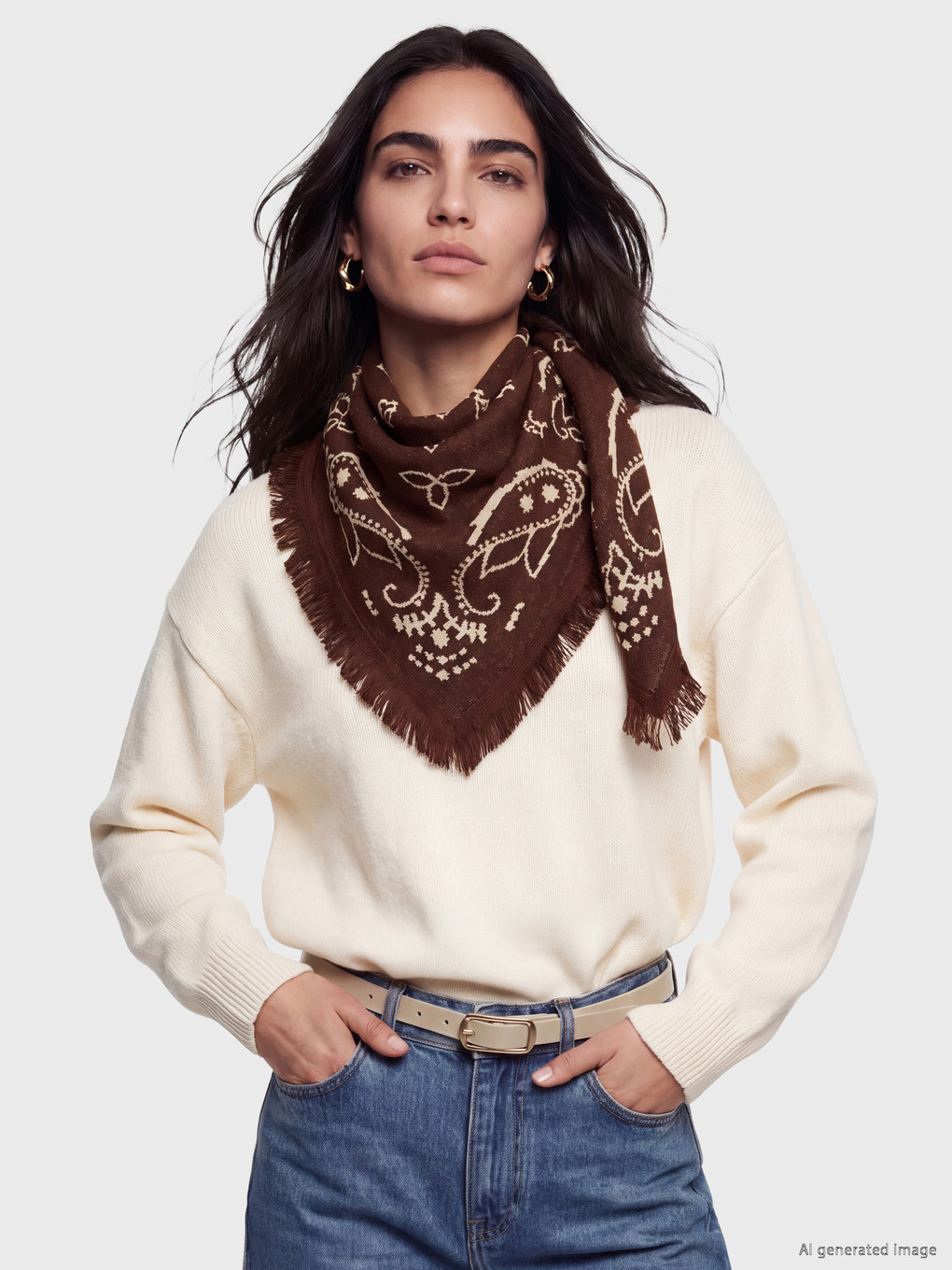 Patterned Women's Shawl
