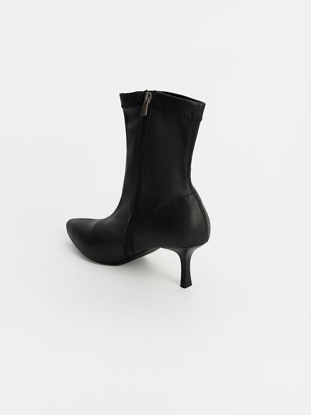 Pointed Toe Stiletto Heeled Zippered Women's Boot-2