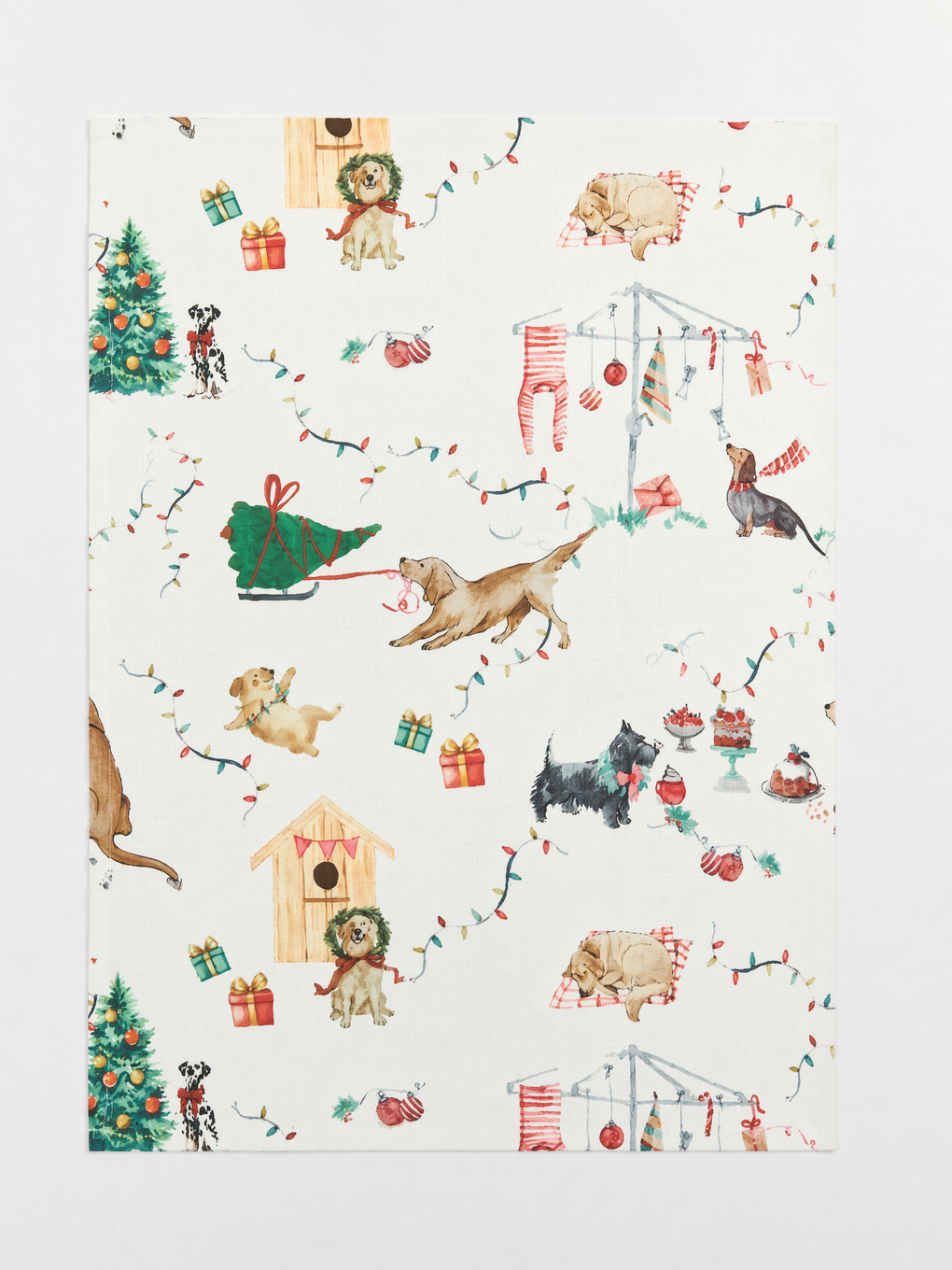 Patterned And Embroidered Tea Towel 2 Pack-2