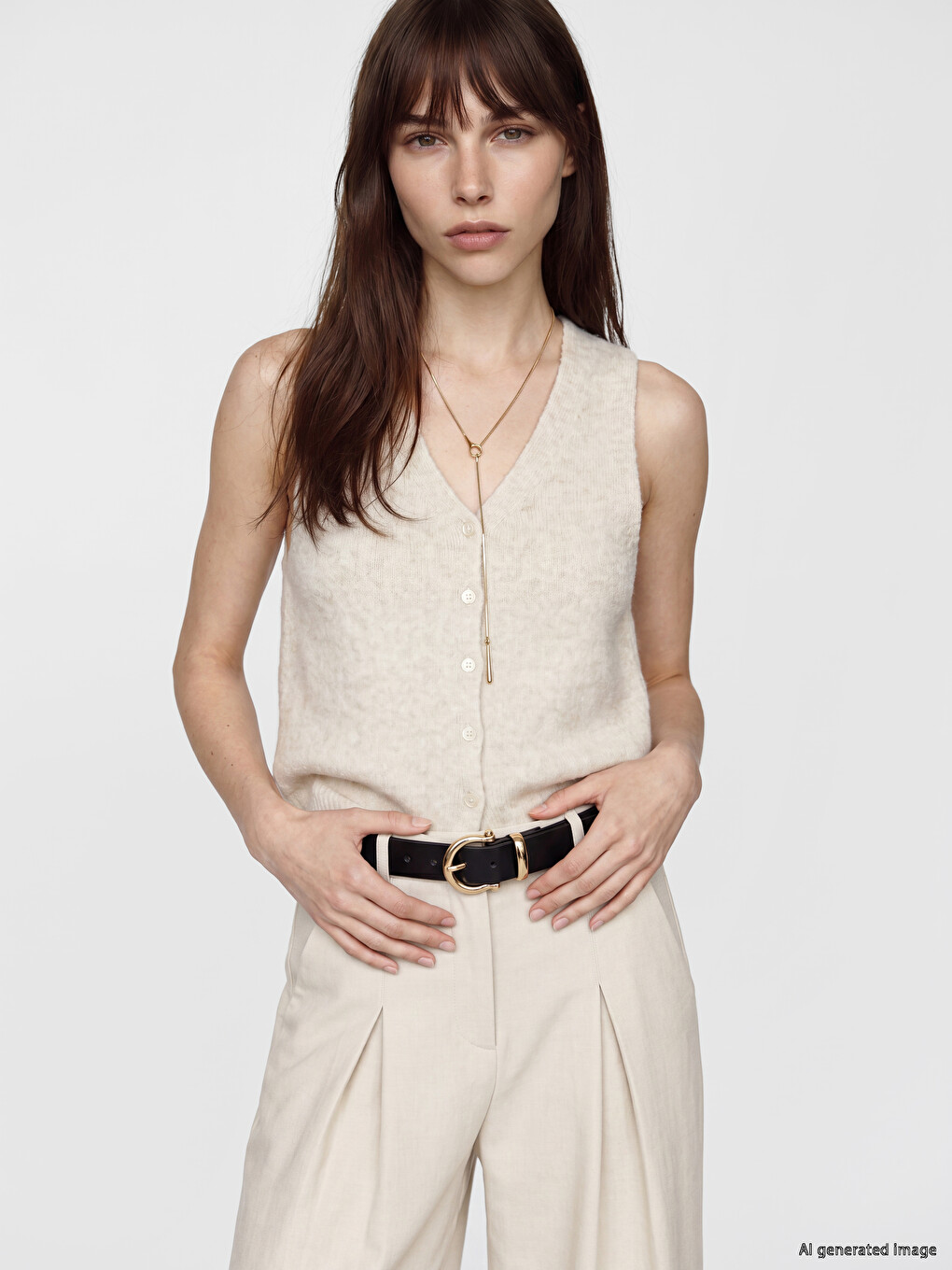 Metal Buckled Women's Belt