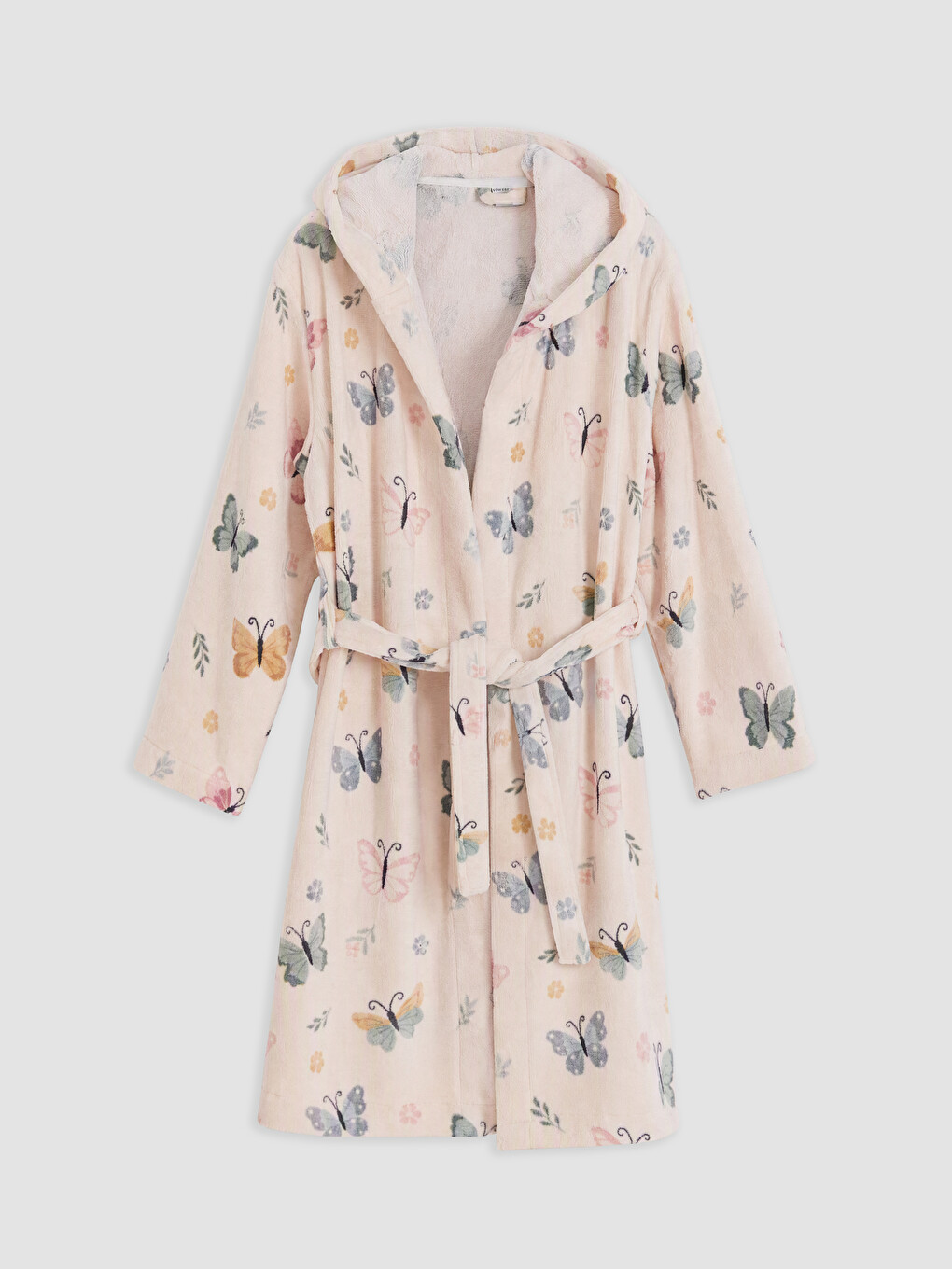 Butterfly Printed Girls' Bathrobe-1