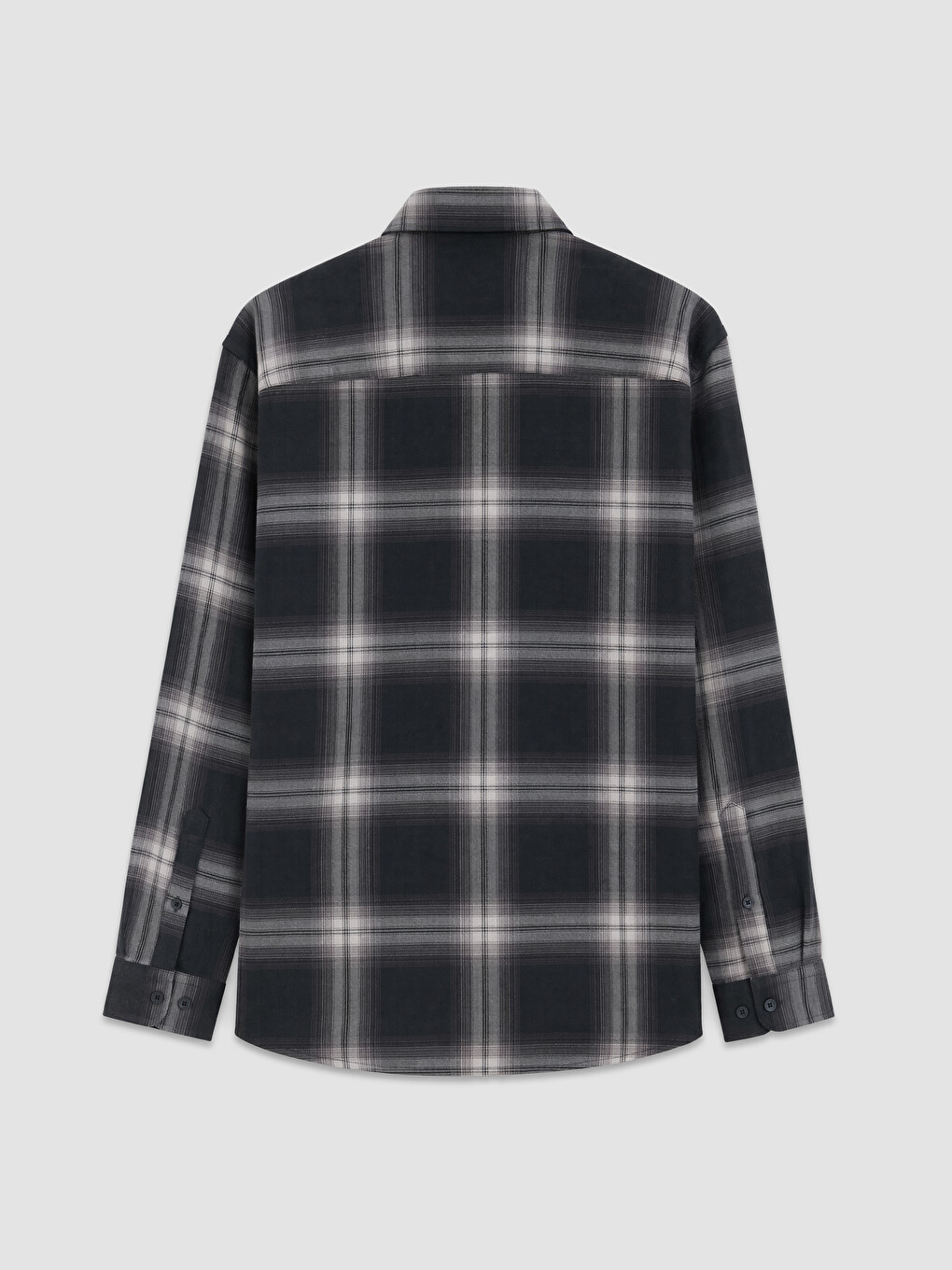 Regular Fit Plaid Twill Men's Shirt-5