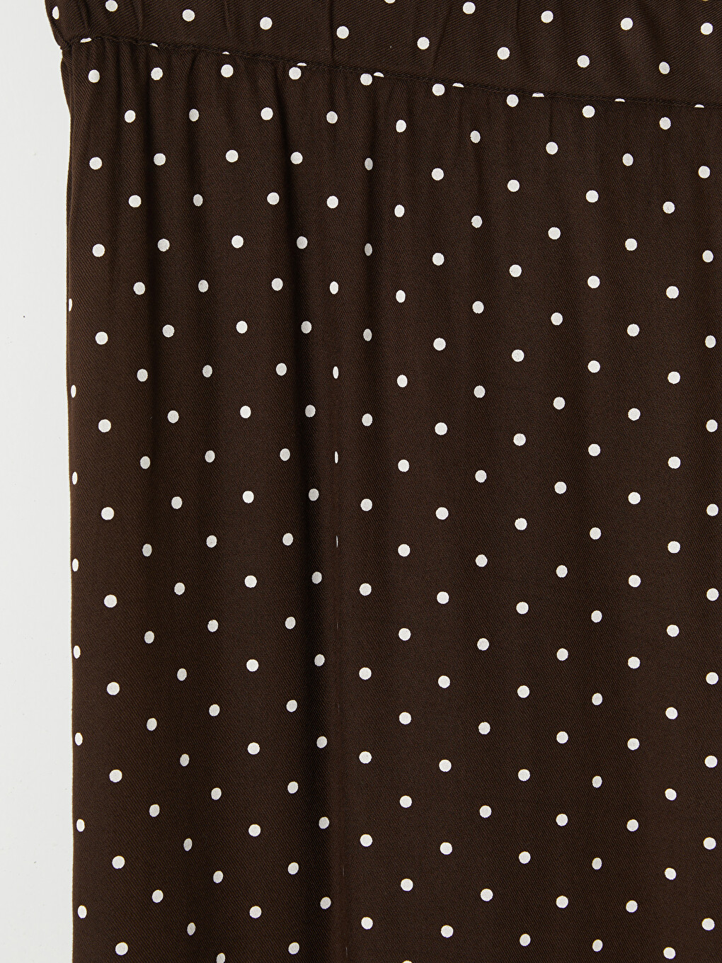 Elastic Waist Polka Dot A Line Skirt-2