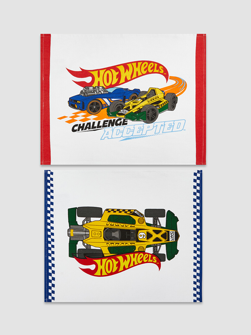 Pecetë Kuzhine Pambuku Me Stampim Hot Wheels, 2 Copë, 40x50 Cm-2