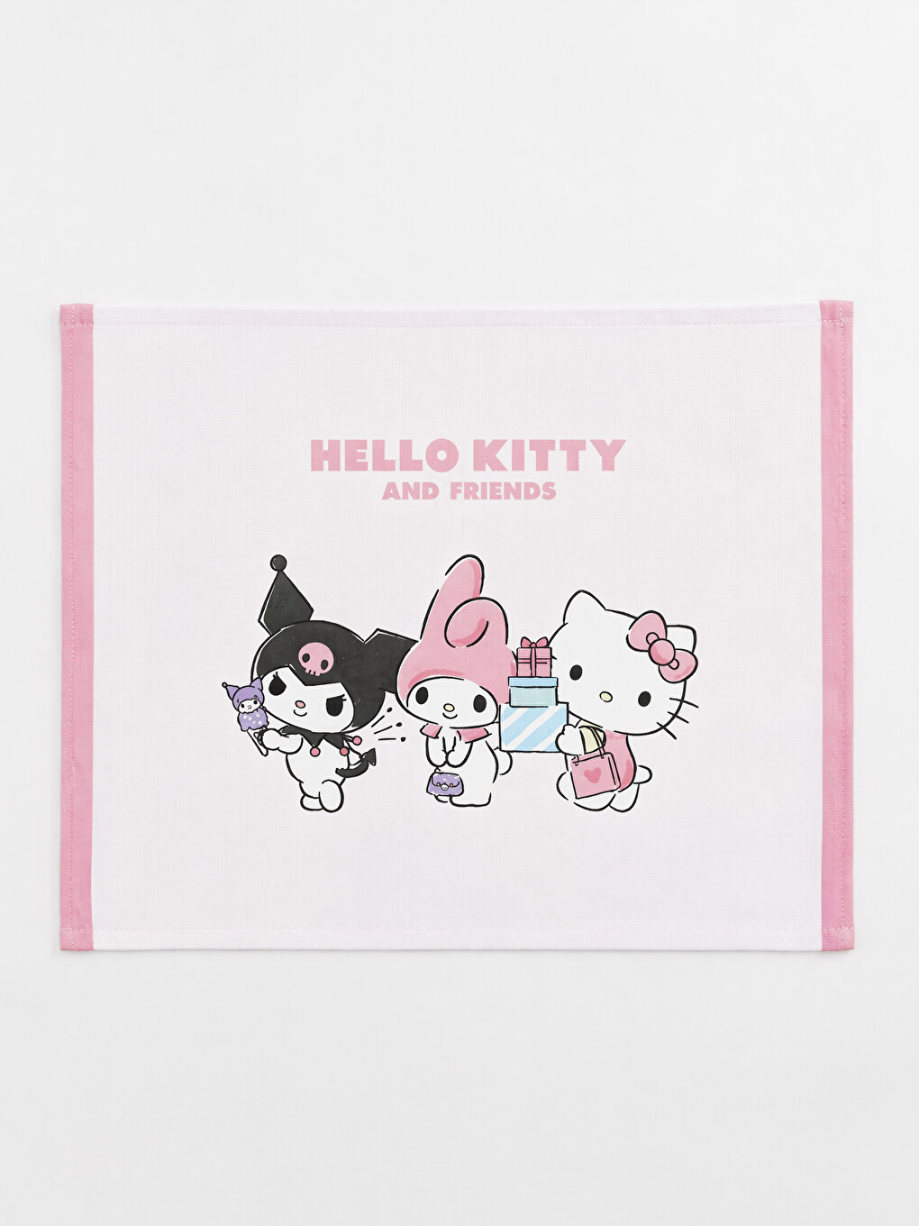 Hello Kitty Ve Friends Baskılı Pamuklu Kurulama Bezi 40x50 Cm 2'li-3