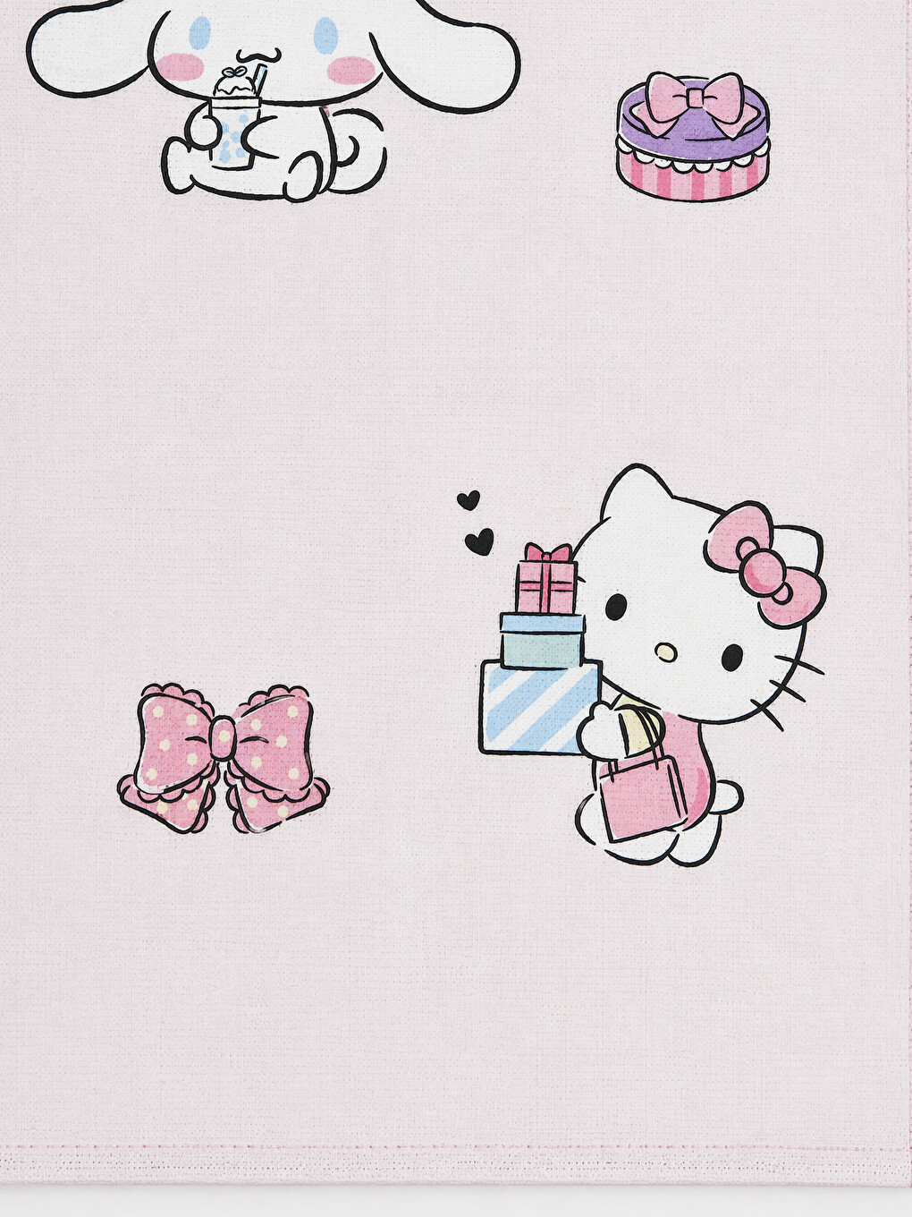 Hello Kitty Ve Friends Baskılı Pamuklu Kurulama Bezi 40x50 Cm 2'li-4
