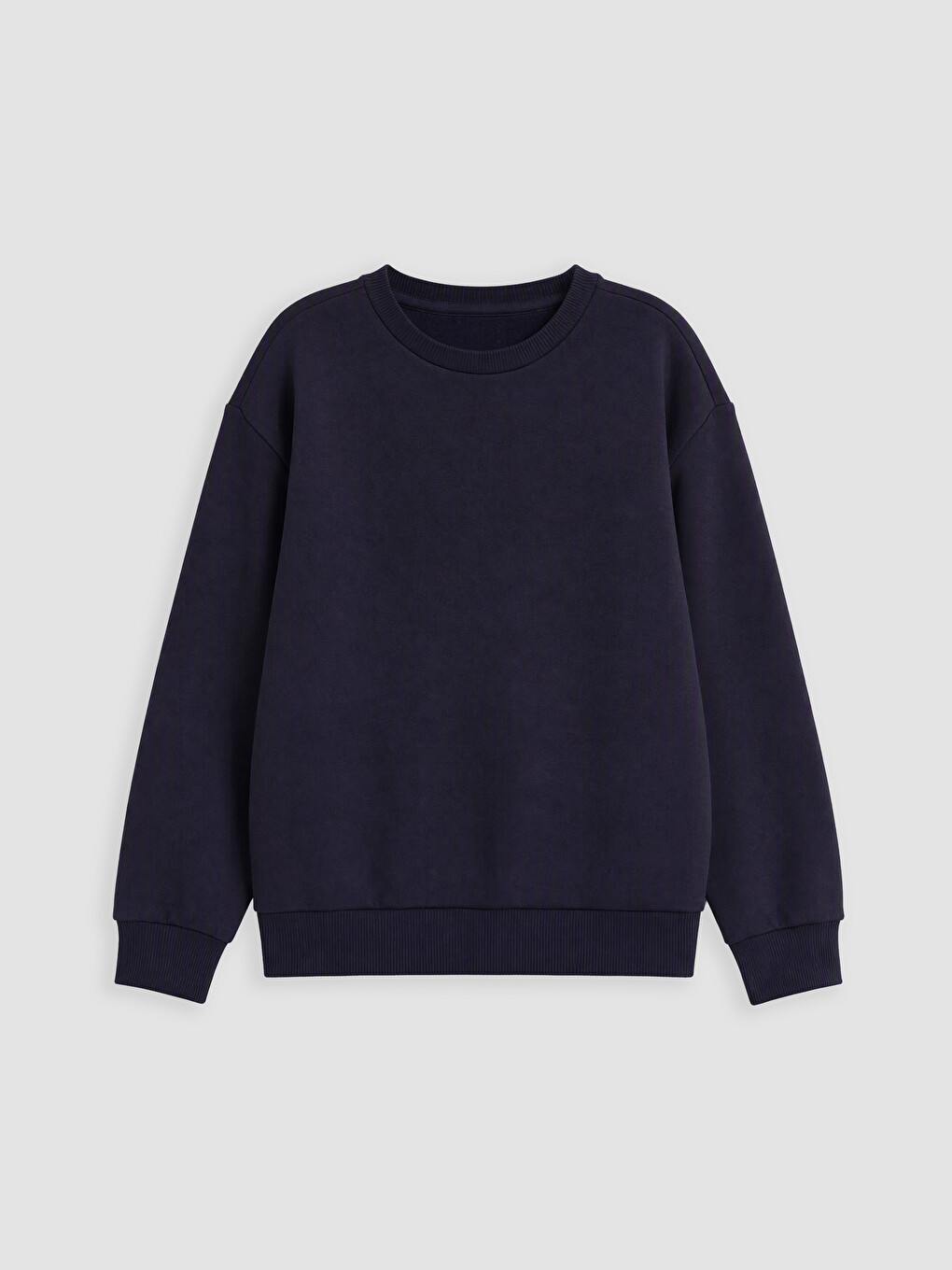 Lacivert Bisiklet Yaka Erkek Çocuk Sweatshirt