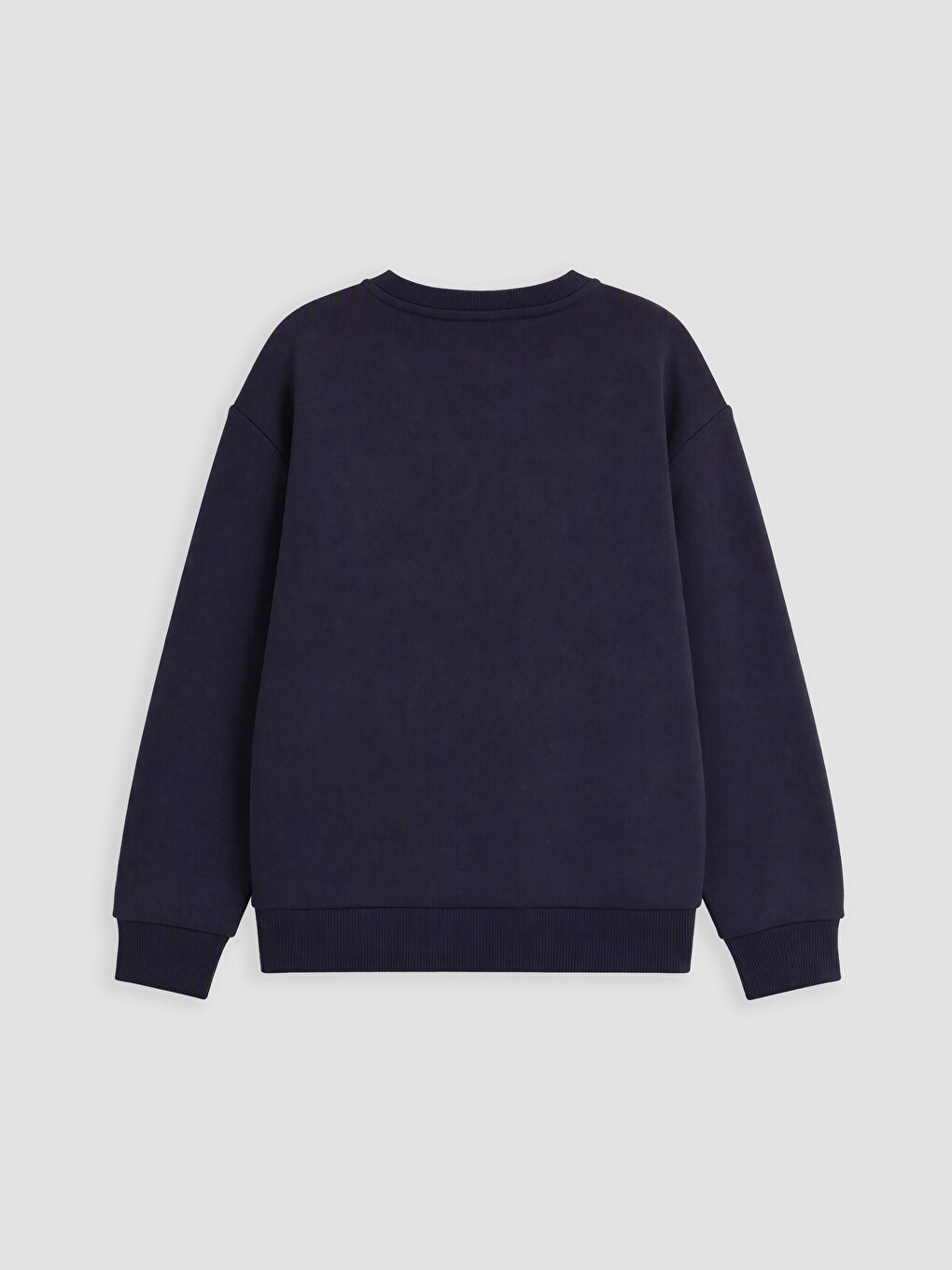 Lacivert Bisiklet Yaka Erkek Çocuk Sweatshirt-1