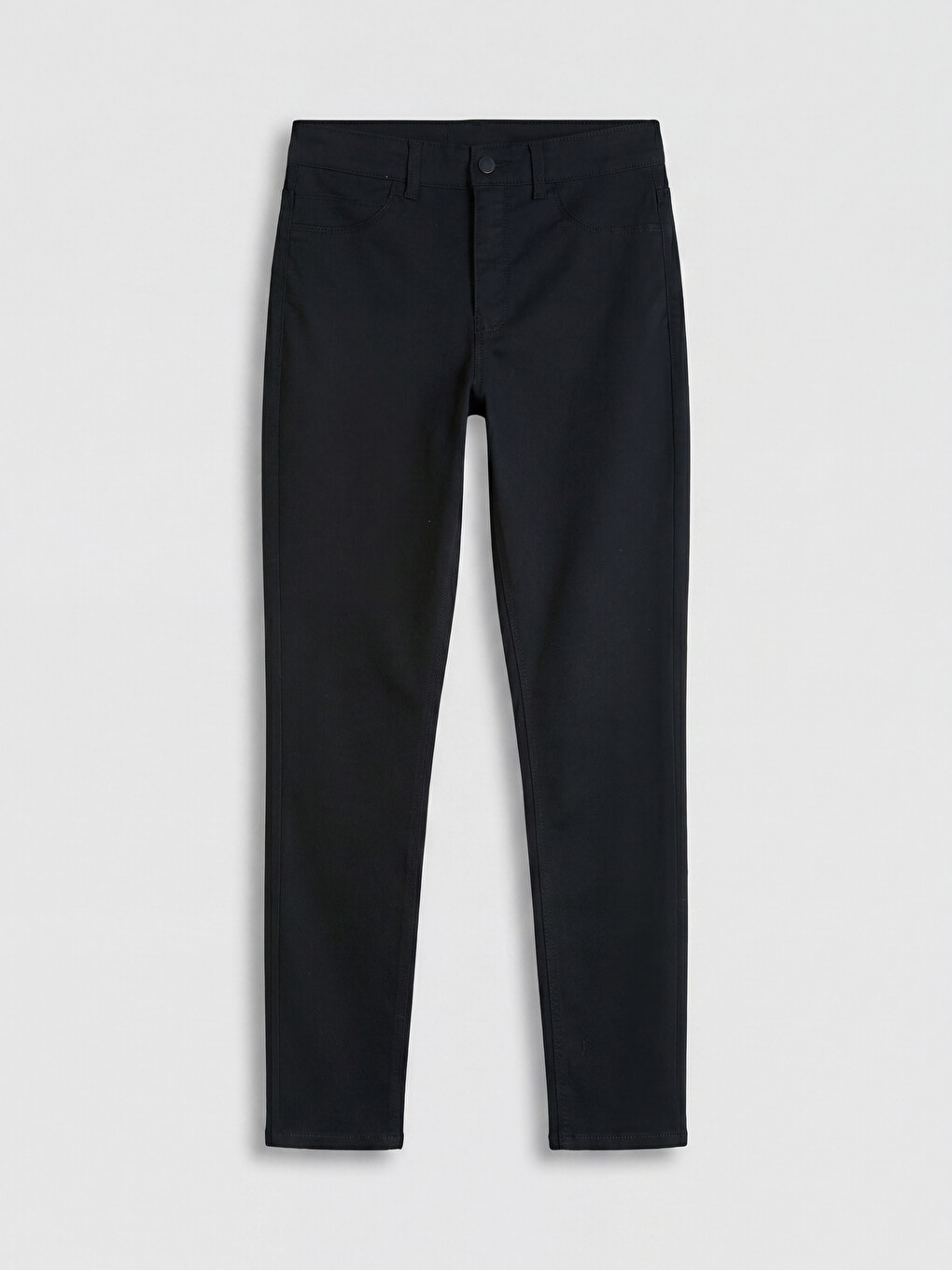 Siyah Yüksek Bel Süper Skinny Fit Kadın Jean Pantolon-4