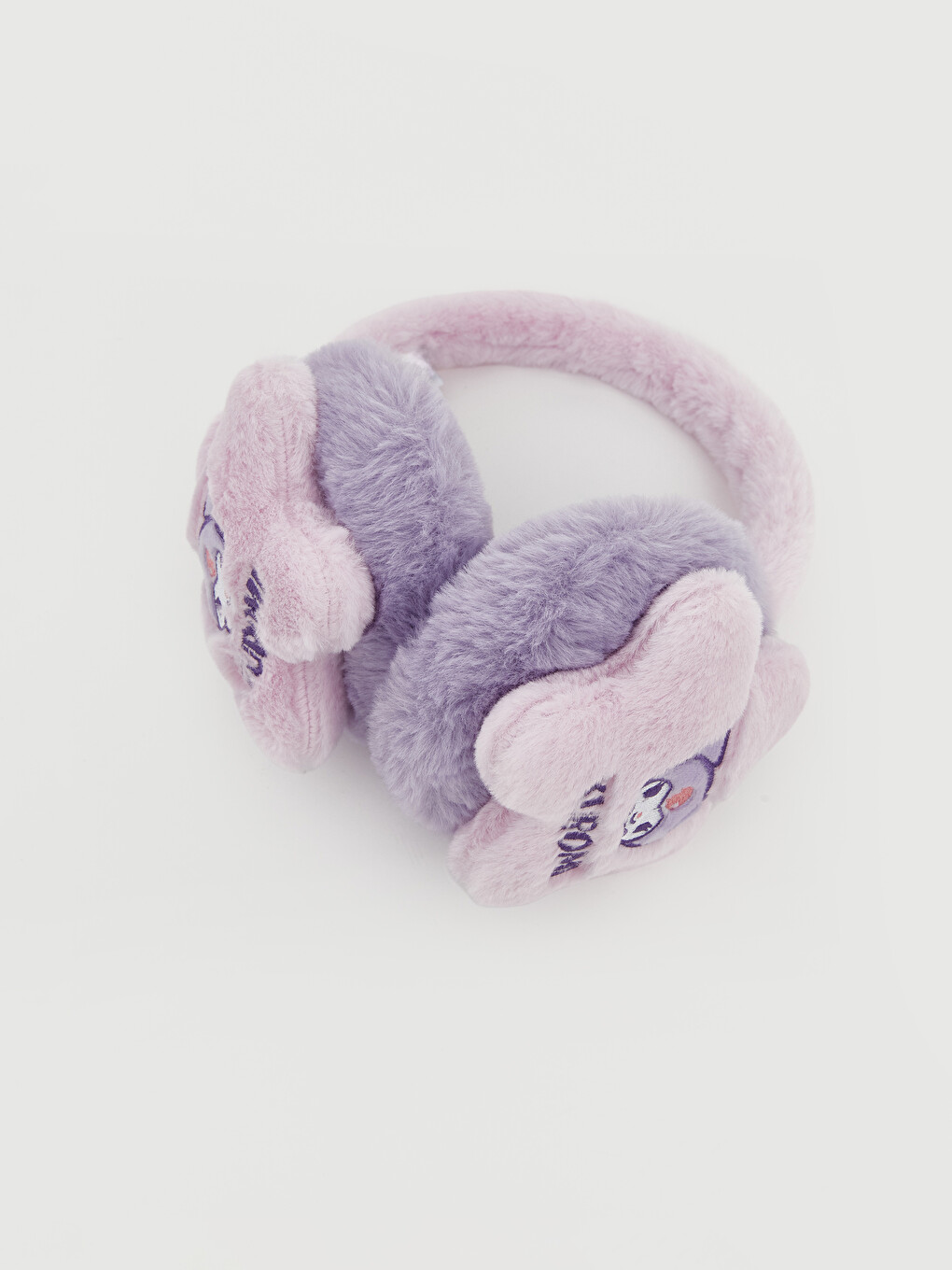 Pembe Kuromi Figürlü Kız Çocuk Pelüş Kulaklık-1