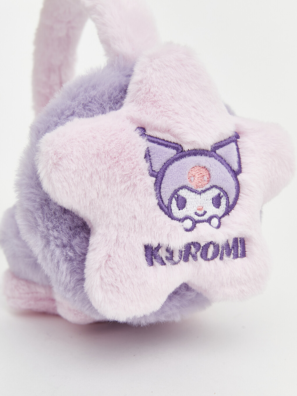 Pembe Kuromi Figürlü Kız Çocuk Pelüş Kulaklık-2