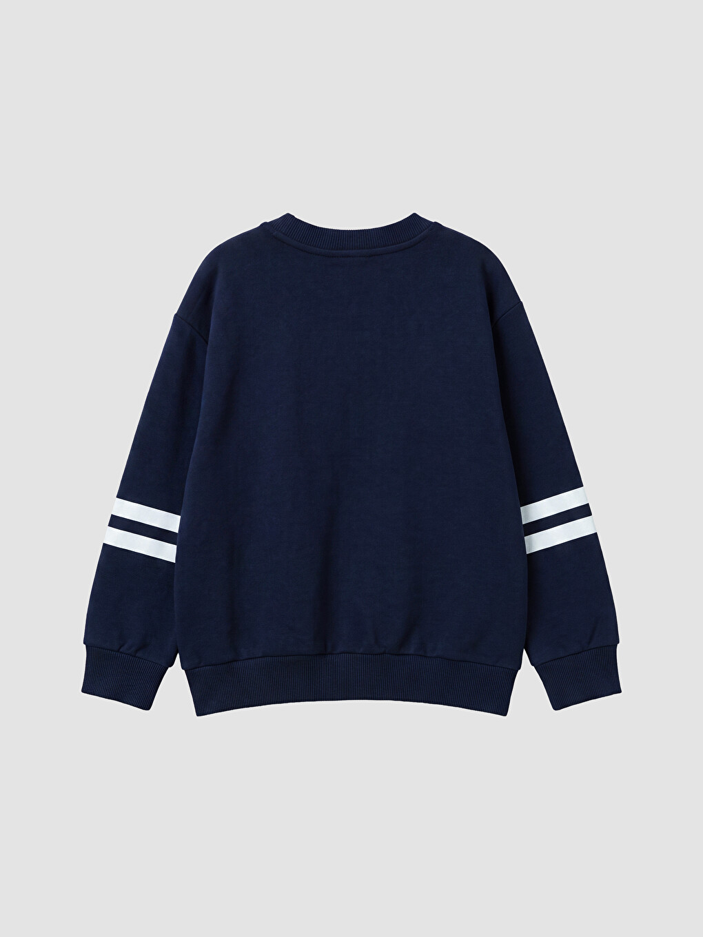 Lacivert Stitch Baskılı Kız Çocuk Sweatshirt-2