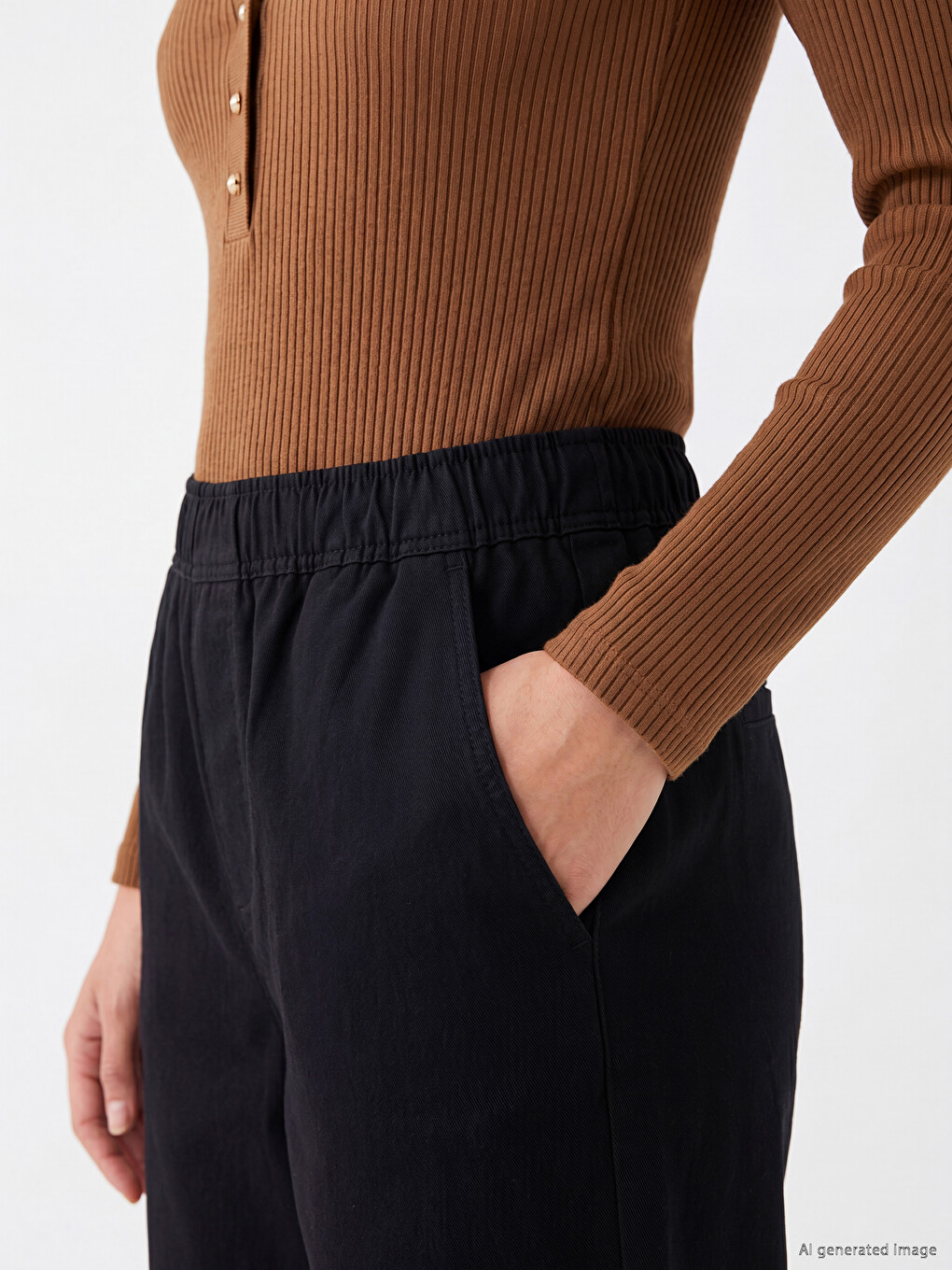 Woman Black Jeans-2
