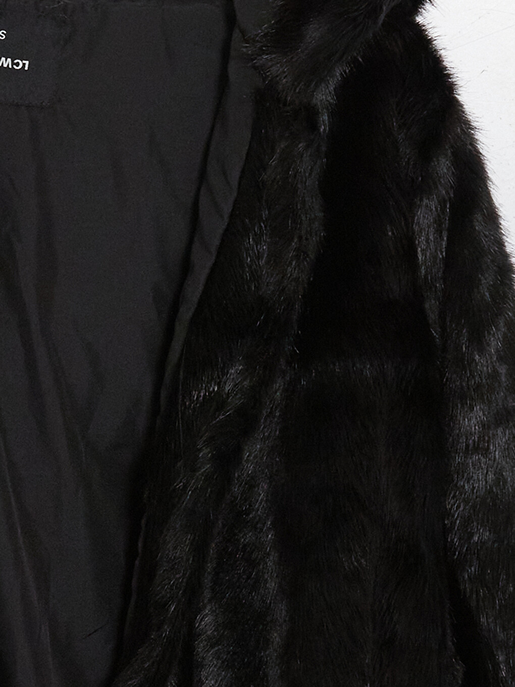 Hooded Plush Women's Coat-5