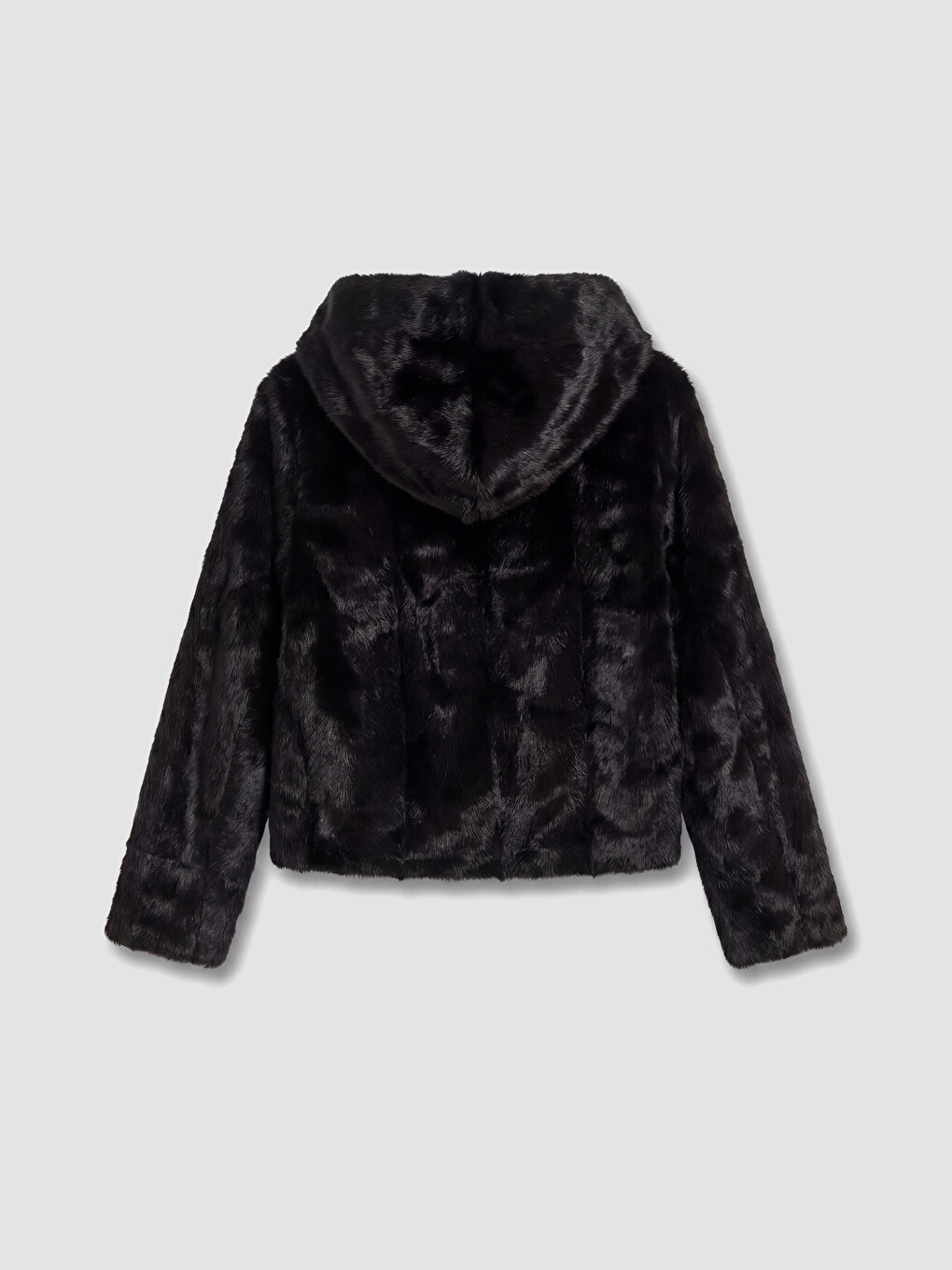 Hooded Plush Women's Coat-6