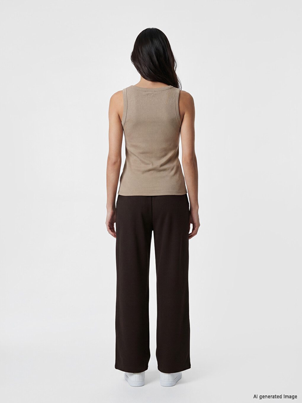 Pantalon De Survêtement Femme À Taille Élastiquée-3