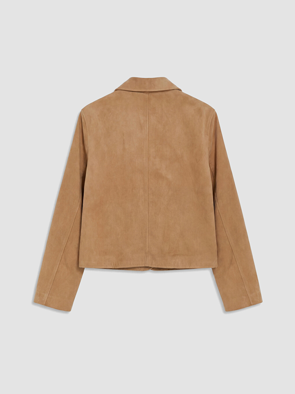 Shirt Collar Suede Look Women's Jacket-8