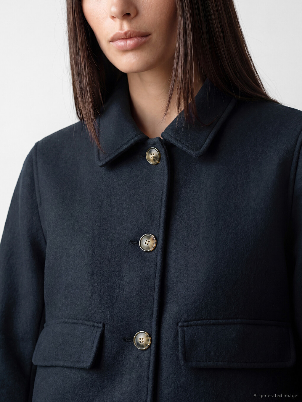 Shirt Collar Women's Cachet Coat-2