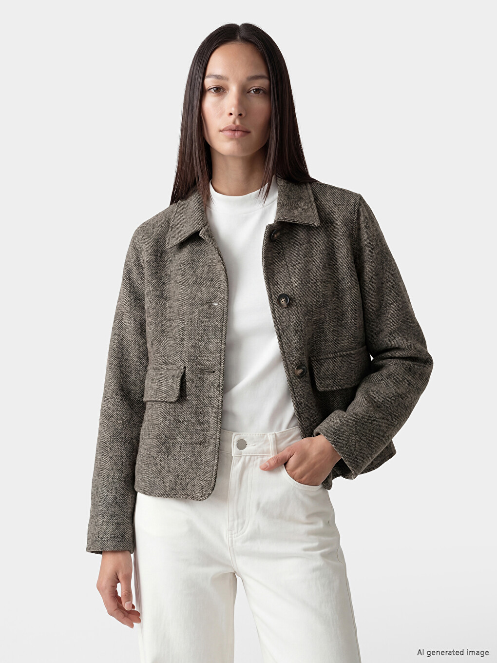 Shirt Collar Women's Cachet Coat