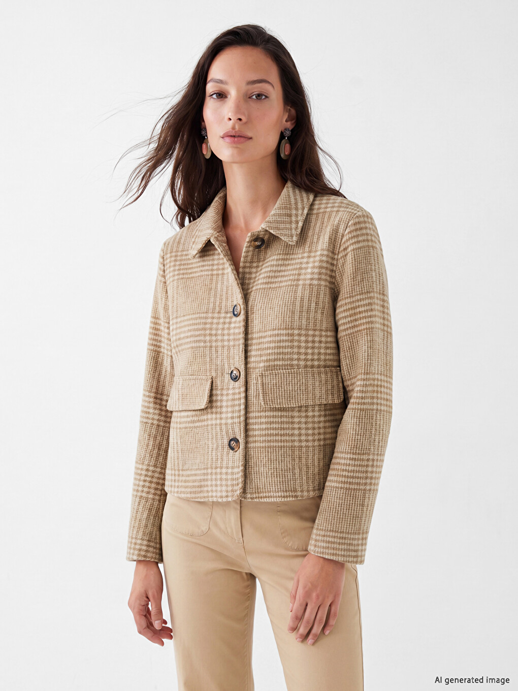 Shirt Collar Women's Cachet Coat