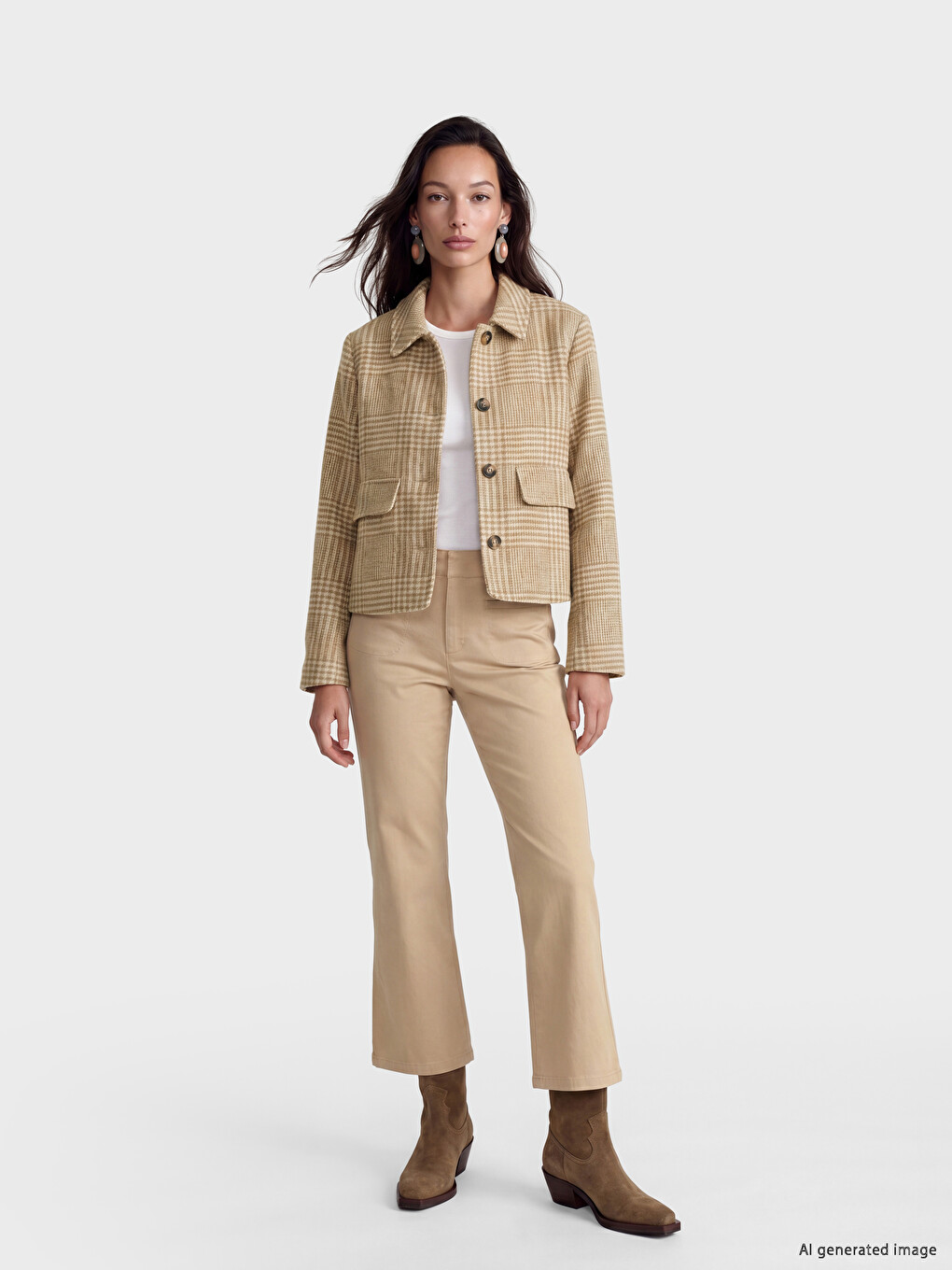 Shirt Collar Women's Cachet Coat-1