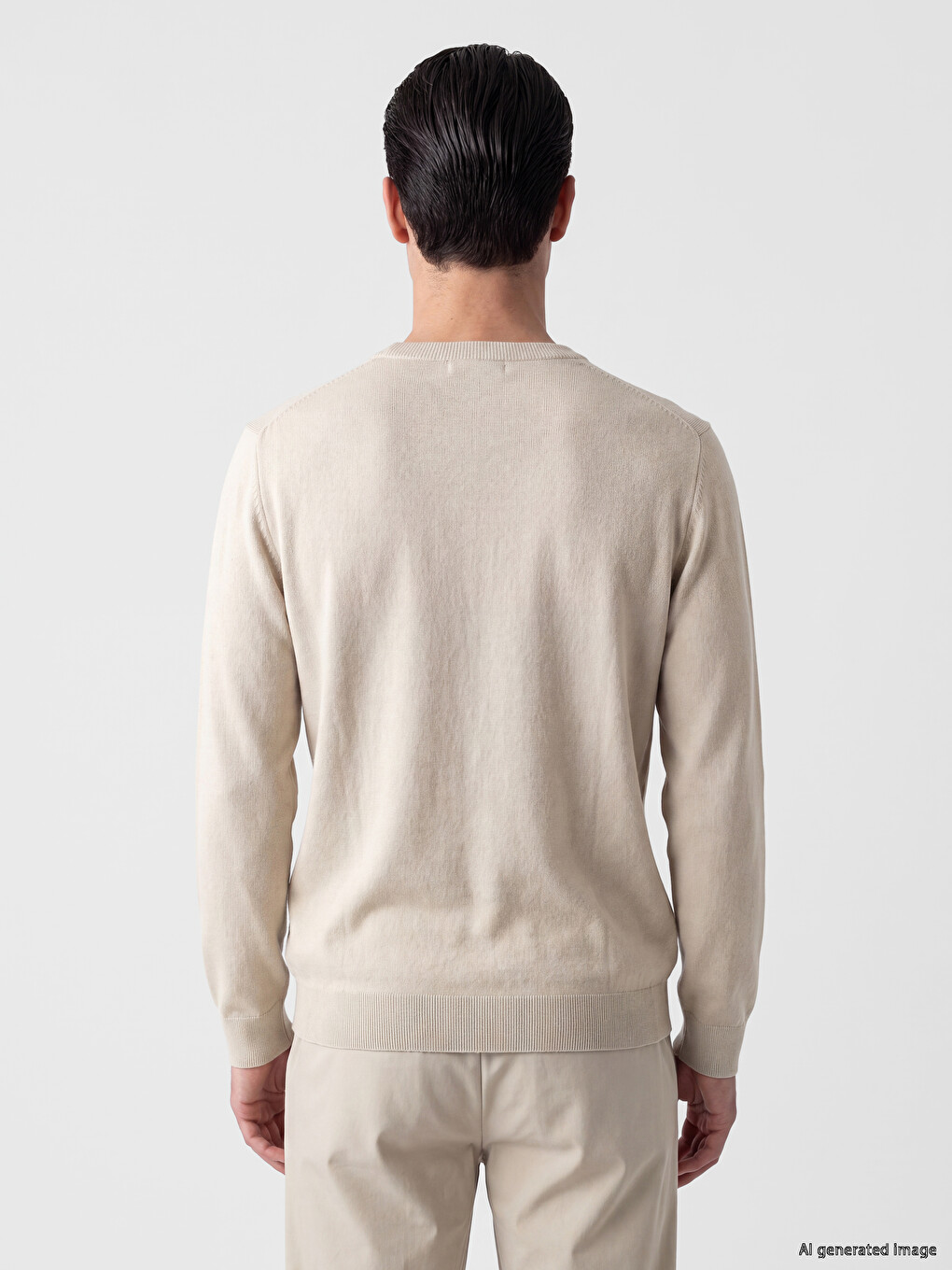 Man Beige Sweater-3