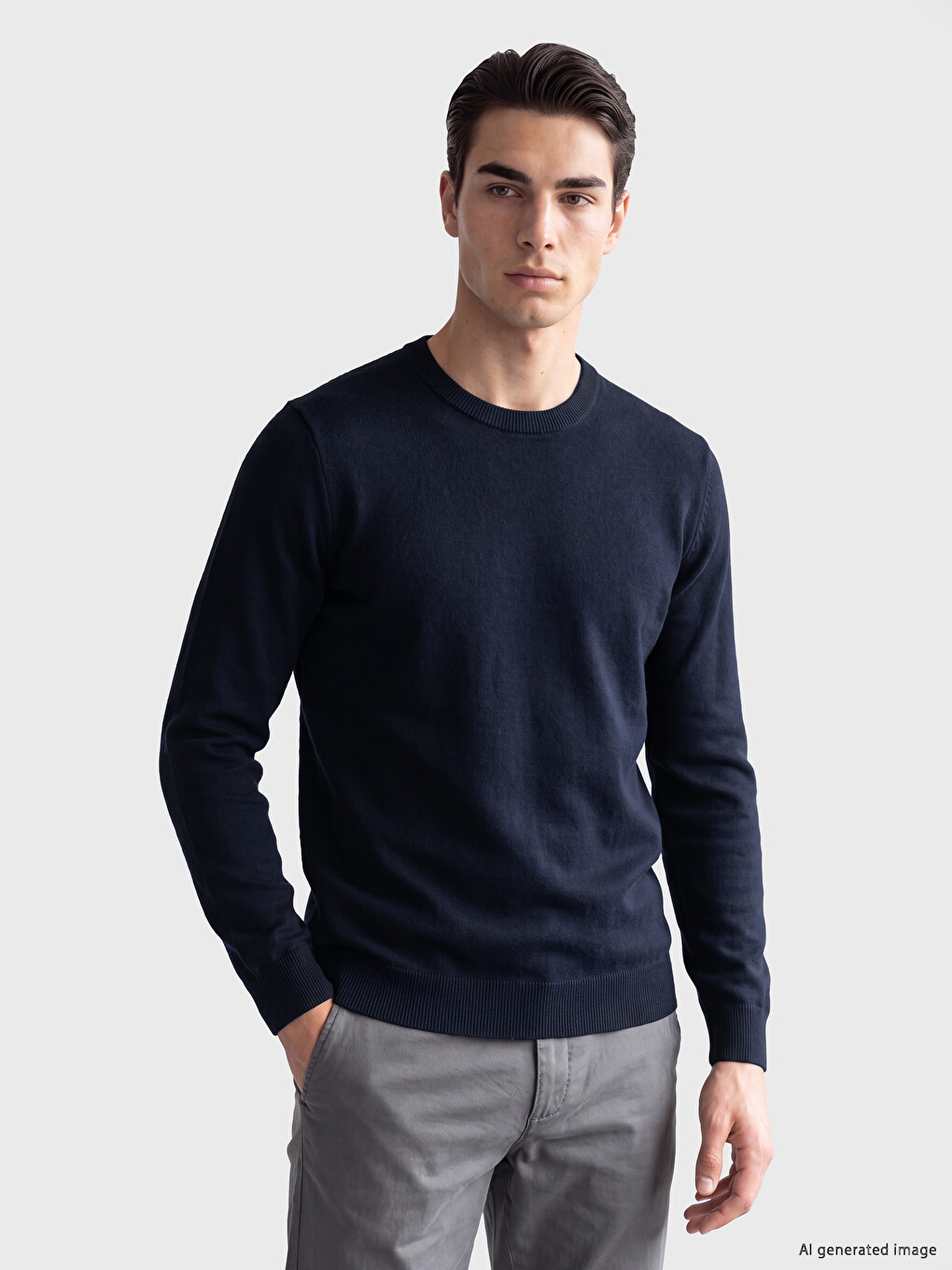 Man Navy Sweater