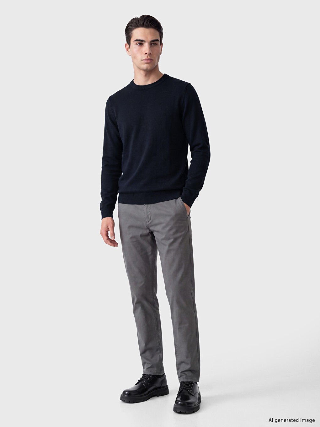Man Navy Sweater-1