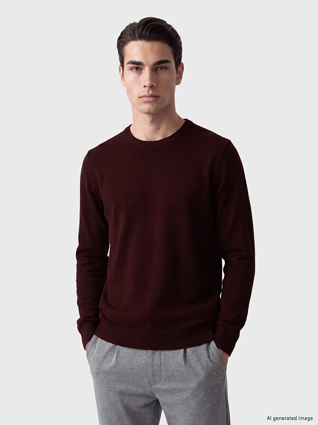 Man Bordeaux Sweater