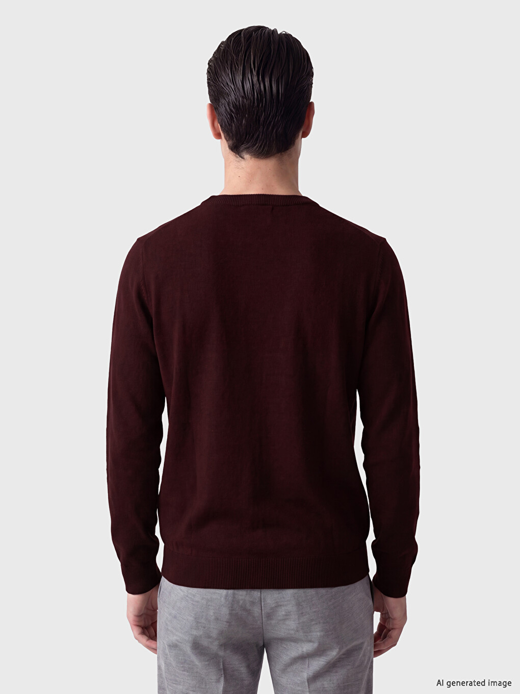 Man Bordeaux Sweater-2