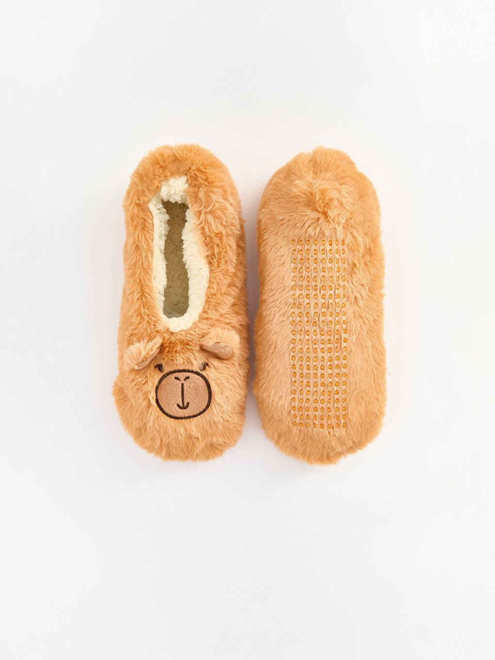 Bear Figured Girls' Home Sock-1