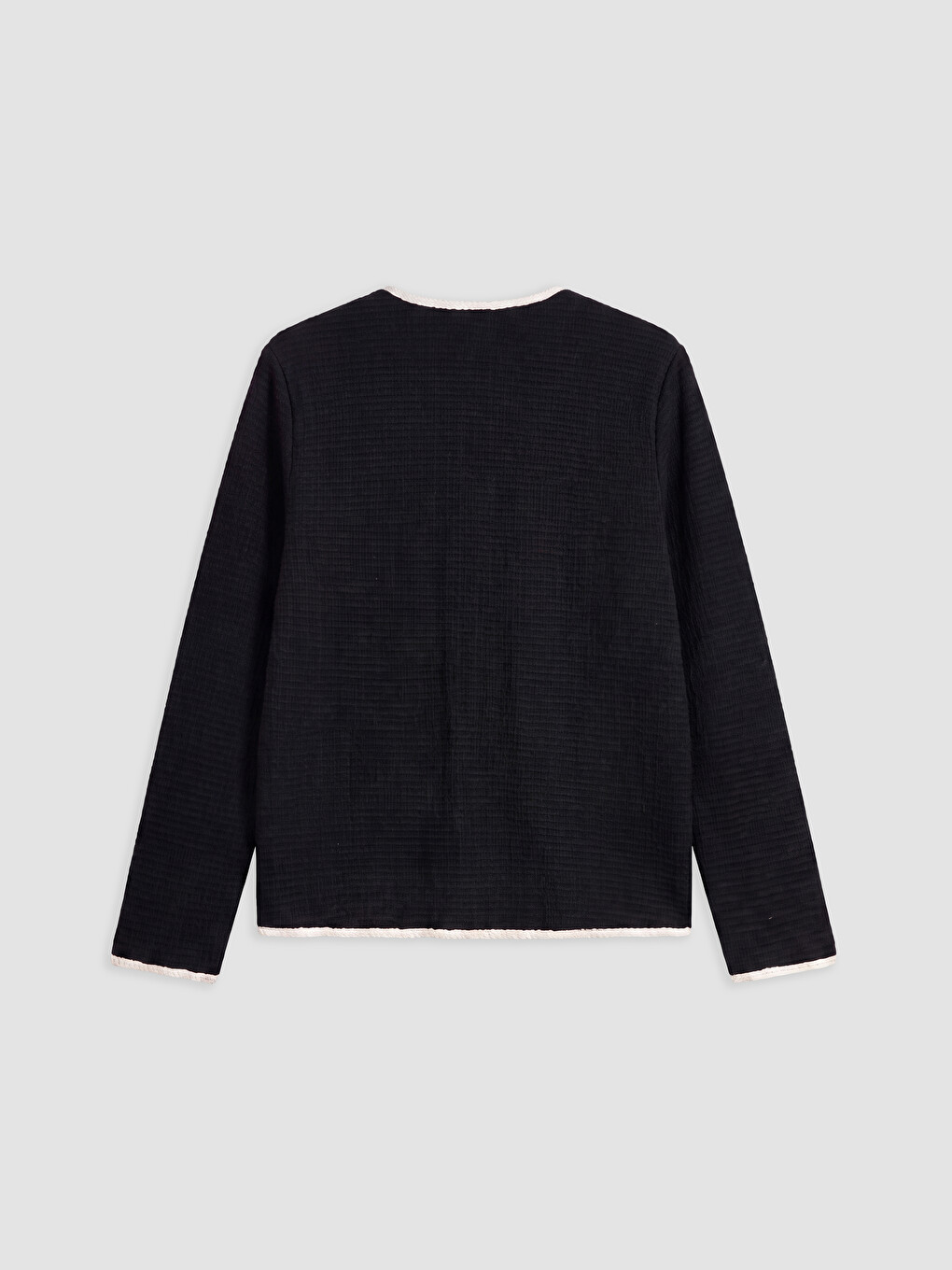 Crew Neck Women's Cardigan-5