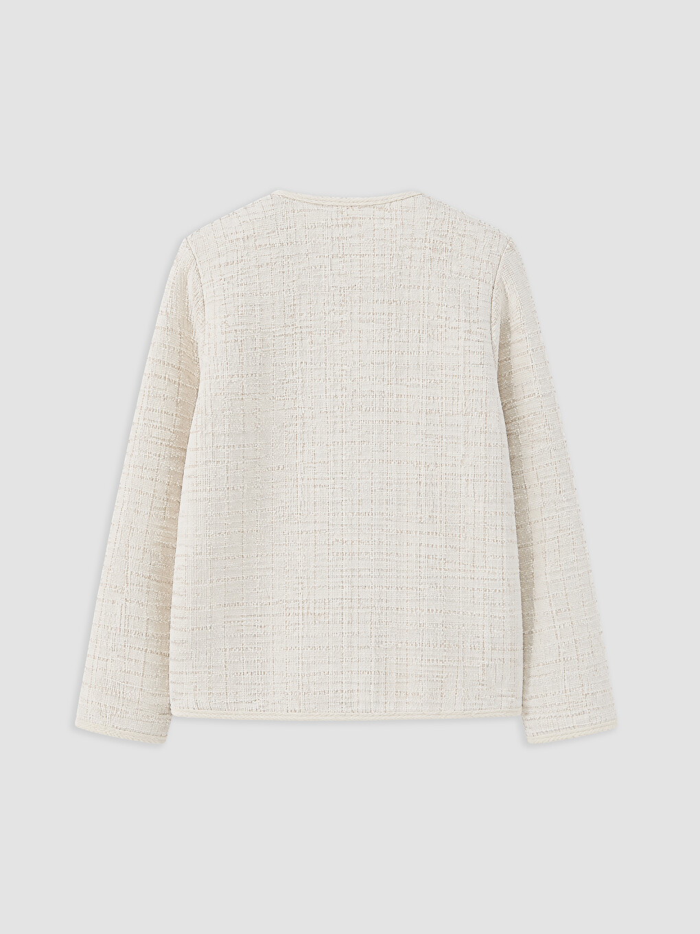 Crew Neck Patterned Women's Cardigan-5