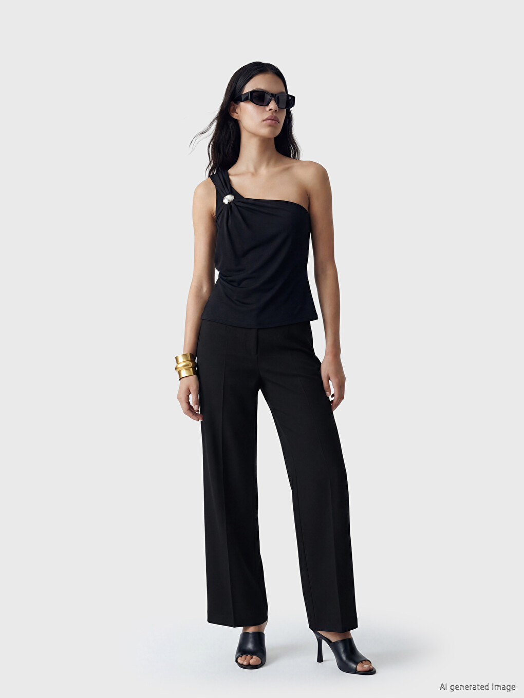 Pantaloni Negru Femeie