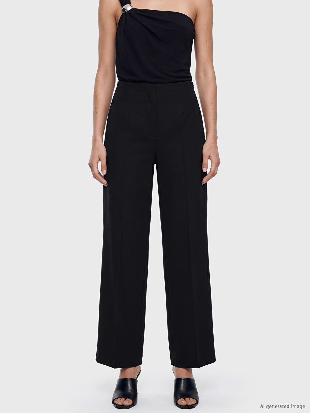 Pantaloni Negru Femeie-1