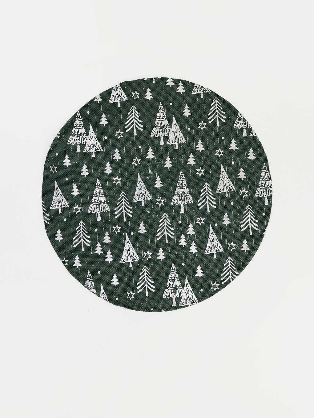 Pine Tree Patterned Round Placemat-2