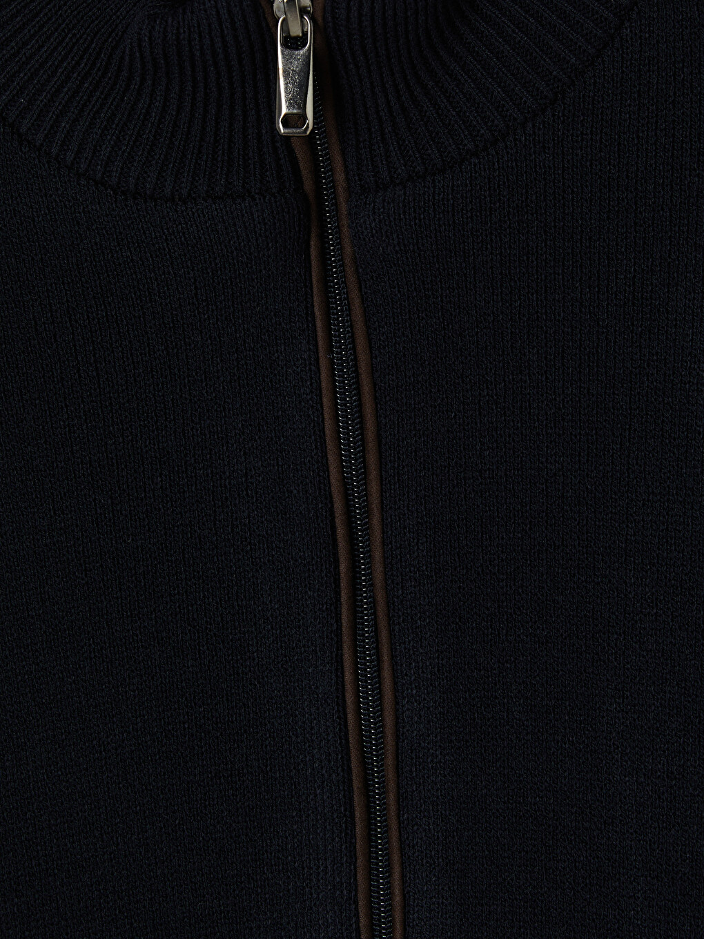 Regular Mock Neck Men's Knitwear Cardigan-2