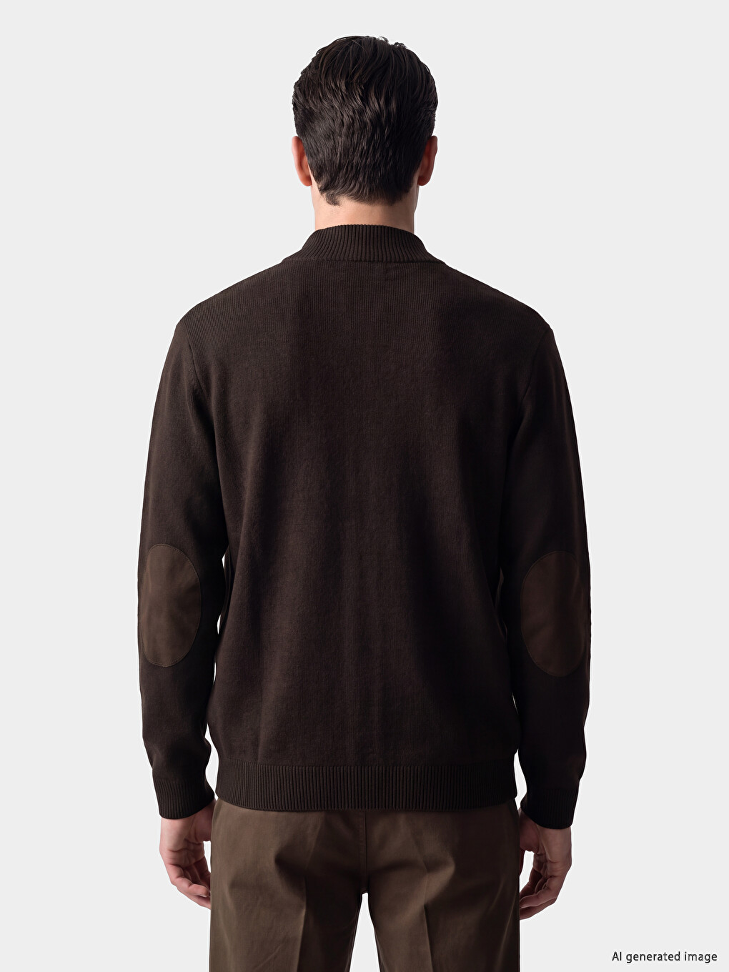 Regular Turtleneck Men's Knitwear Cardigan-2