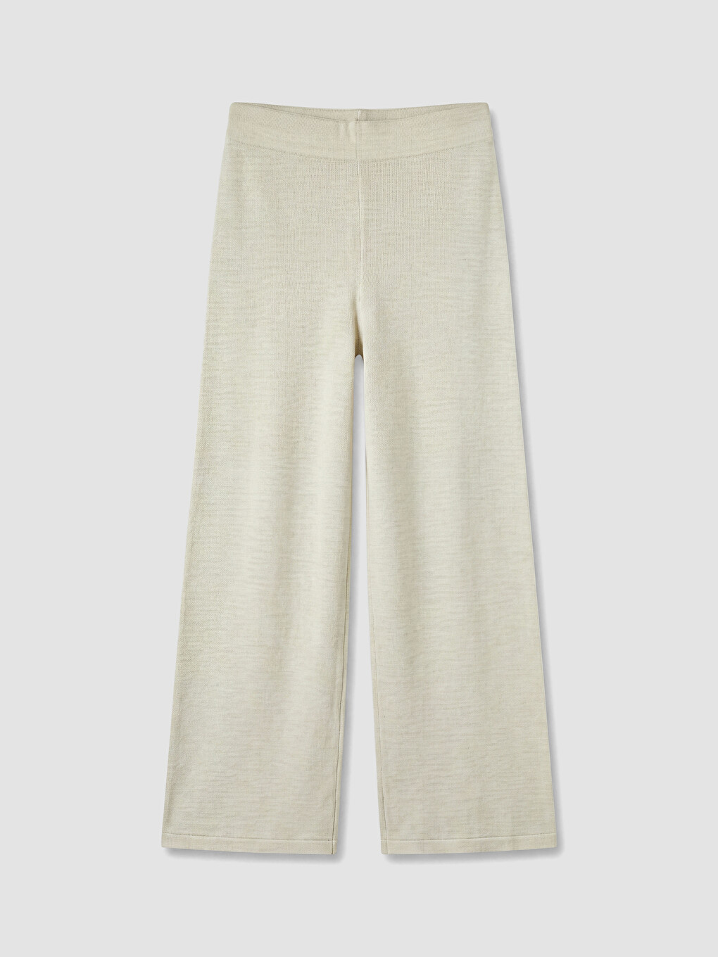 Elastic Waist Women's Knitwear Trousers-4