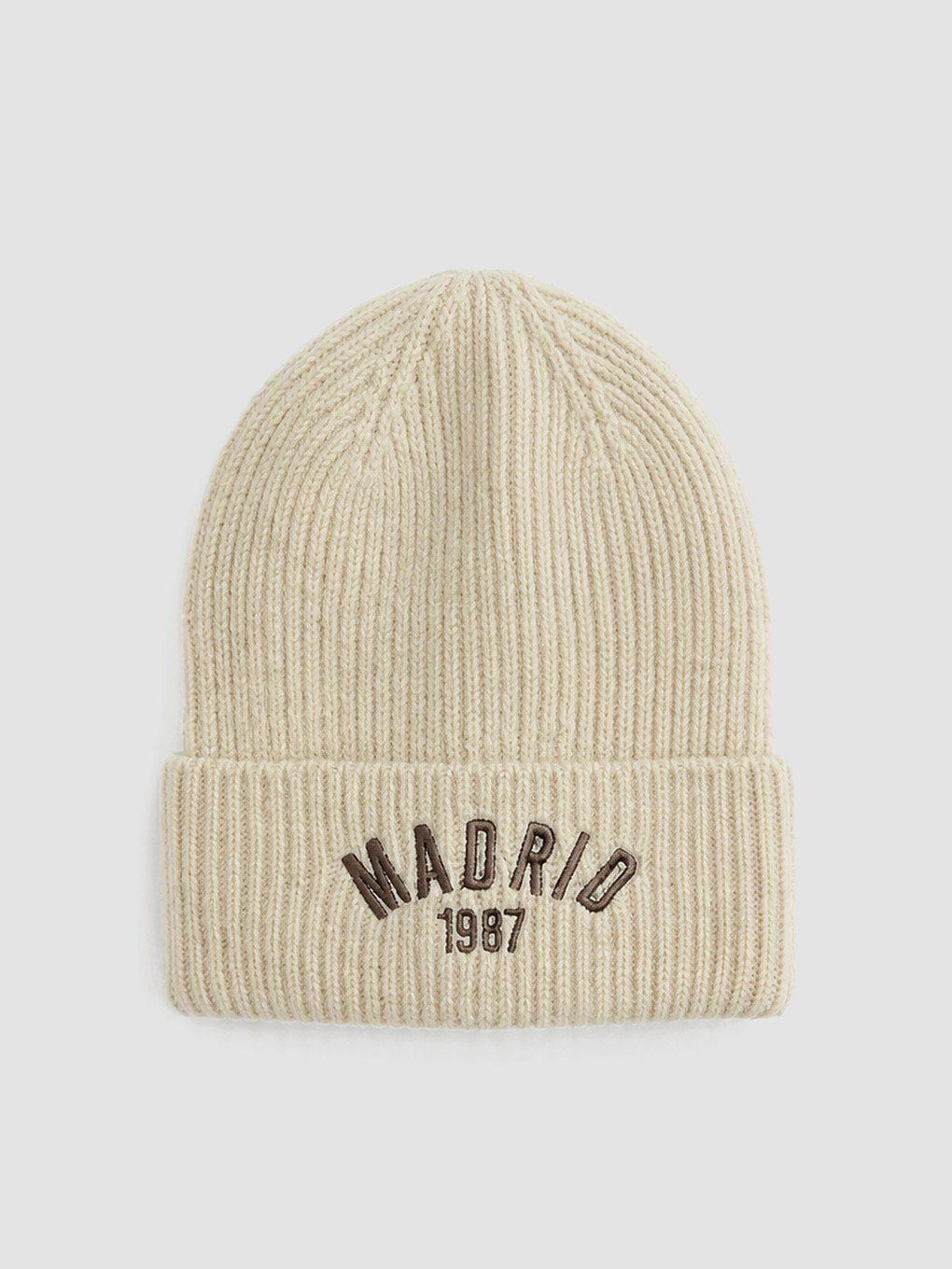 Girl Ecru Beanie-1